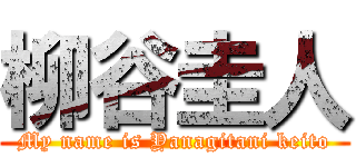 柳谷圭人 (My name is Yanagitani keito)