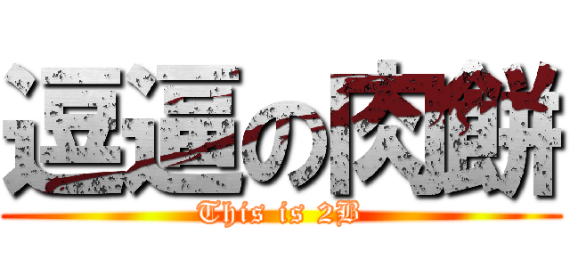 逗逼の肉餅 (This is 2B)