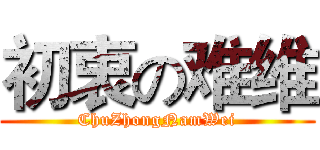 初衷の难维 (ChuZhongNamWei)