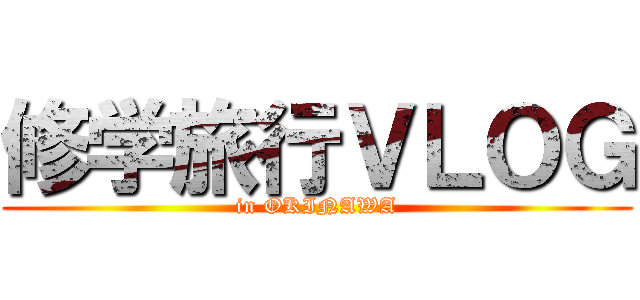 修学旅行ＶＬＯＧ (in OKINAWA)