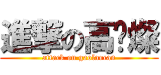 進撃の高佬燦 (attack on gaolaocan)