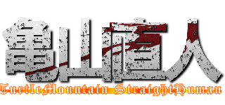 亀山直人 (TurtleMountain StraightHuman)
