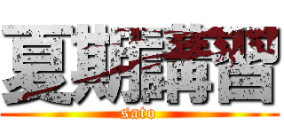 夏期講習 (sato)