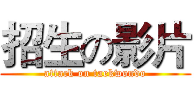招生の影片 (attack on taekwondo)