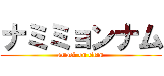 ナミミョンナム (attack on titan)