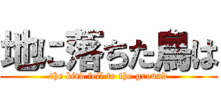 地に落ちた鳥は (the bird fell to the ground)