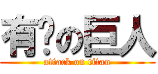 有钱の巨人 (attack on titan)