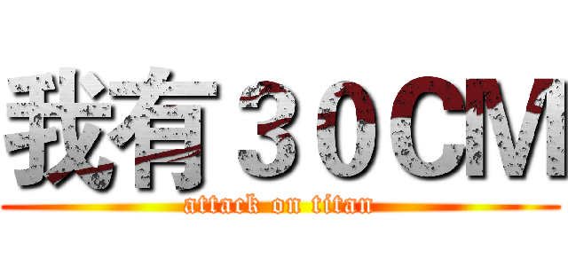 我有３０ＣＭ (attack on titan)