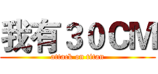 我有３０ＣＭ (attack on titan)