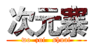 次元寨 (wo  zui   shuai)