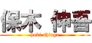 保木 伸吾 (hoki shingo)