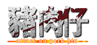 豬肉仔 (attack on pork hin)