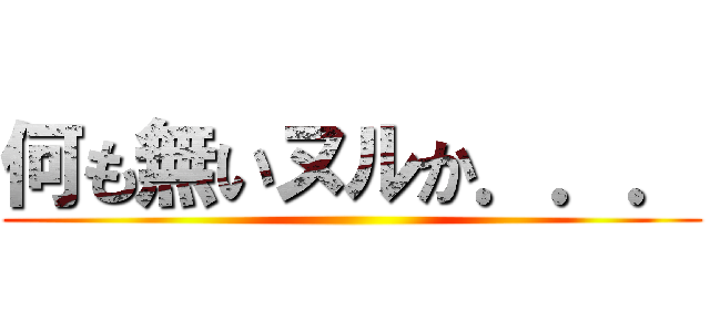 何も無いヌルか．．． ()