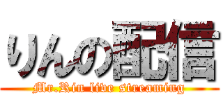 りんの配信 (Mr.Rin live streaming)