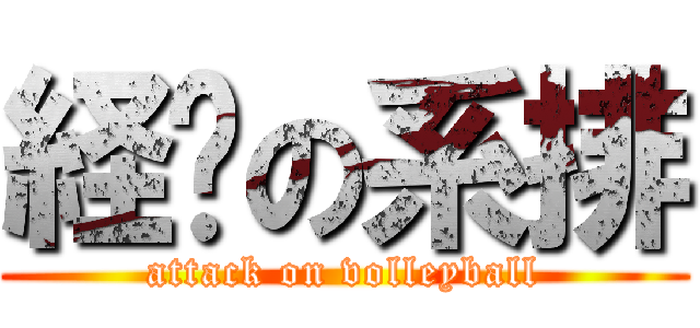 経济の系排 (attack on volleyball)