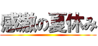 感激の夏休み ()