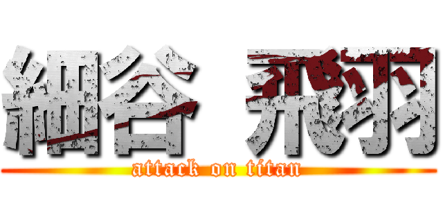 細谷 飛羽 (attack on titan)