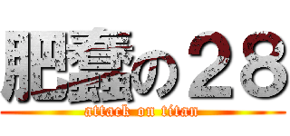肥蠢の２８ (attack on titan)