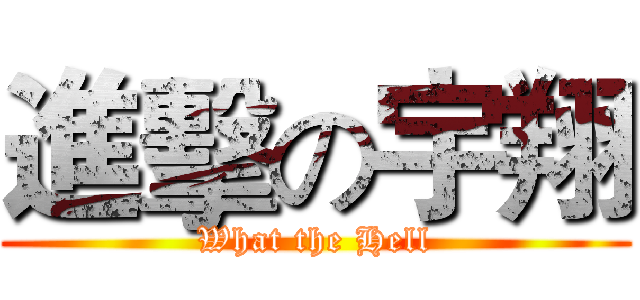 進擊の宇翔 (What the Hell)
