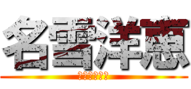 名雪洋恵 (なゆきひろえ)