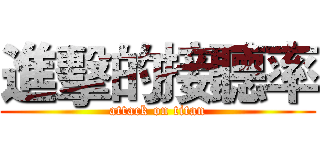 進擊的接聽率 (attack on titan)