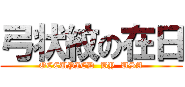 弓状紋の在日 (OCCUPIED  BY  USA)