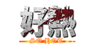 好熱 (SO HOT)
