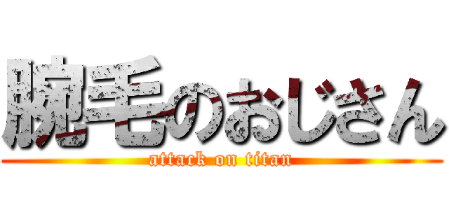 腕毛のおじさん (attack on titan)