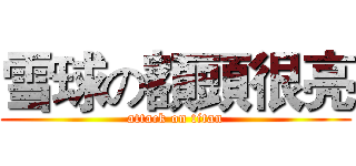 雪球の額頭很亮 (attack on titan)
