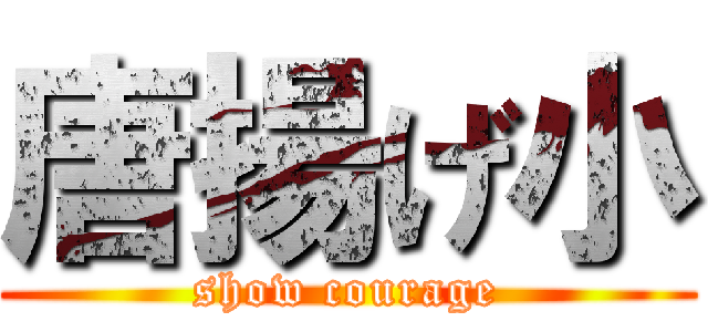 唐揚げ小 (show courage)