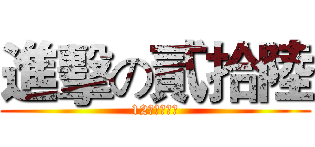 進擊の貳拾陸 (12級華農公管)