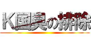 Ｋ国臭の排除 ()