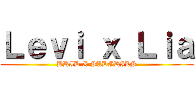 Ｌｅｖｉ ｘ Ｌｉａ (BRID X SADGRILS)