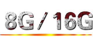 ８Ｇ／１６Ｇ ()