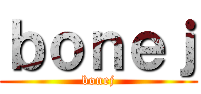 ｂｏｎｅｊ (bonej)