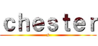 ｃｈｅｓｔｅｒ (s)