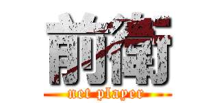 前衛 (net player)