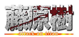 藤原樹 (attack on titan)