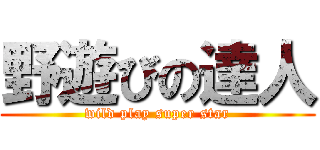 野遊びの達人 (wild play super star)