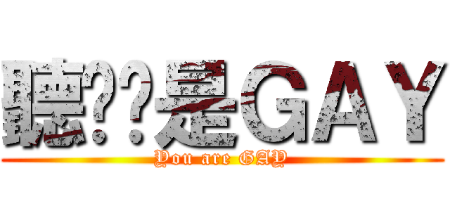 聽說你是ＧＡＹ (You are GAY)