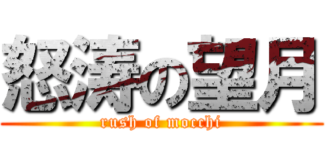 怒涛の望月 (rush of mocchi)