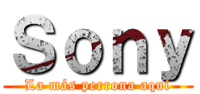 Ｓｏｎｙ (La más perrona aqui)