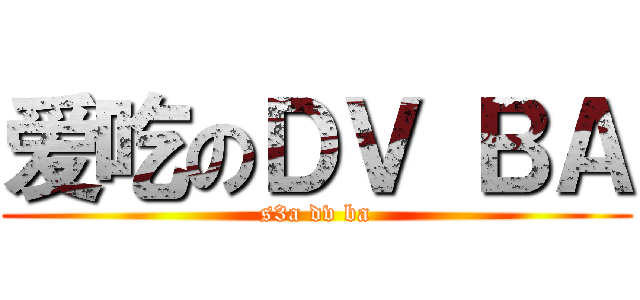 爱吃のＤＶ ＢＡ (s3a dv ba)