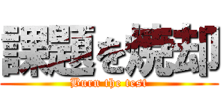 課題を焼却 (Burn the test)