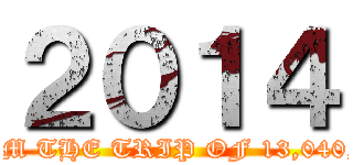 ２０１４ (THE RETURN FROM THE TRIP OF 13,040,000 LIGHT YEARS)