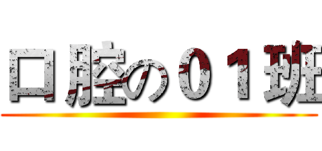 口 腔の０１ 班 ()