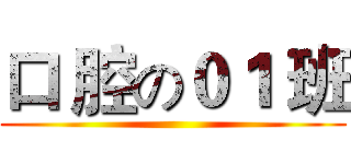 口 腔の０１ 班 ()