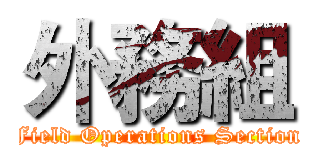 外務組 (Field Operations Section)