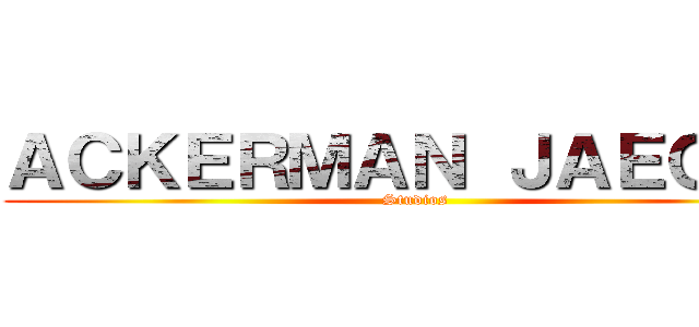 ＡＣＫＥＲＭＡＮ ＪＡＥＧＥＲ (Studios)