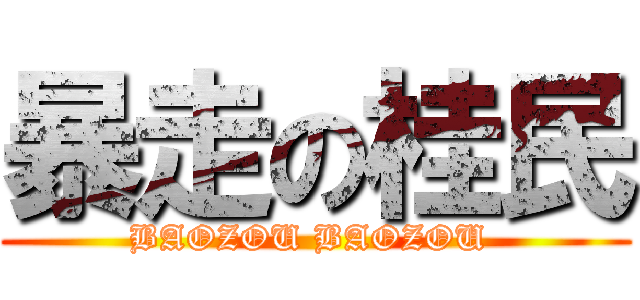 暴走の桂民 (BAOZOU BAOZOU )